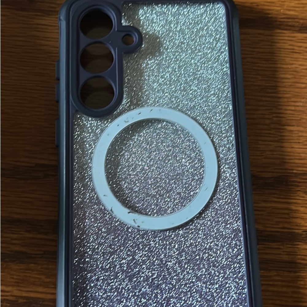 Samsung Silver Glitter Phone Case